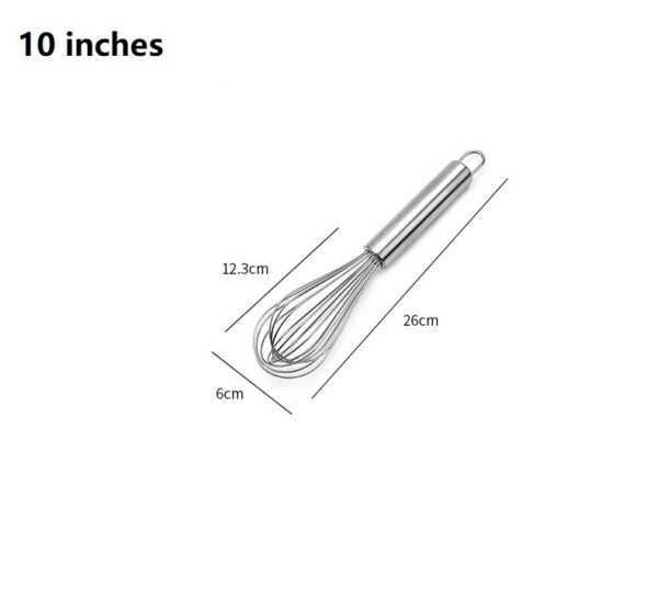 10 Inch Stainless Steel Manual Egg Beater - Image 6