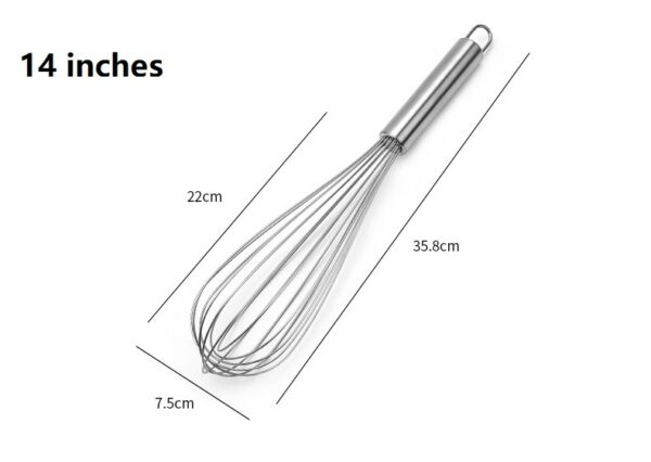 10 Inch Stainless Steel Manual Egg Beater - Image 2