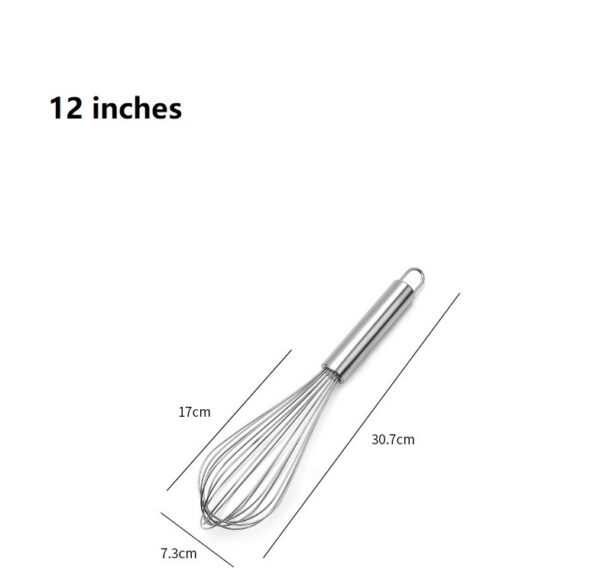 10 Inch Stainless Steel Manual Egg Beater - Image 9