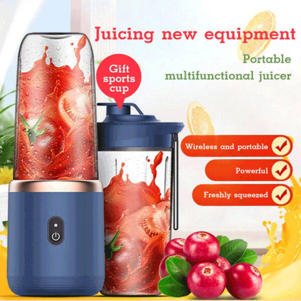 USB Charging - 6 blade Portable Blender/Juicer