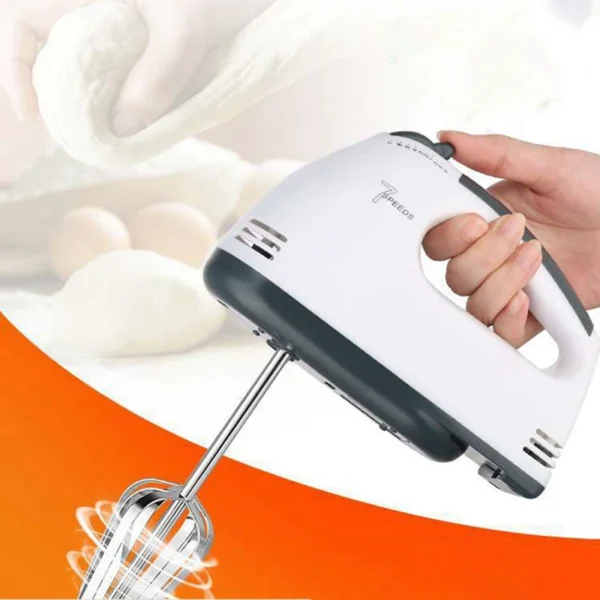 Electric Egg Beater Automatic Hand Mixer Blender 7 Gear Baking Whisks Whipped Cream Mixer Handheld Stirrer - Image 2