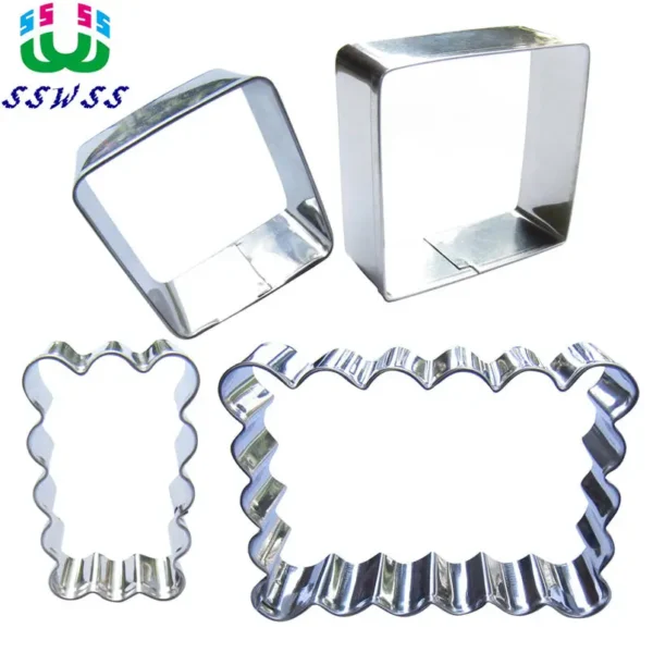 Bricks Cake Decorating Fondant Cutters Tools,Wave Shape Small Rectangle Cake Cookie Biscuit Baking Molds,Direct Selling