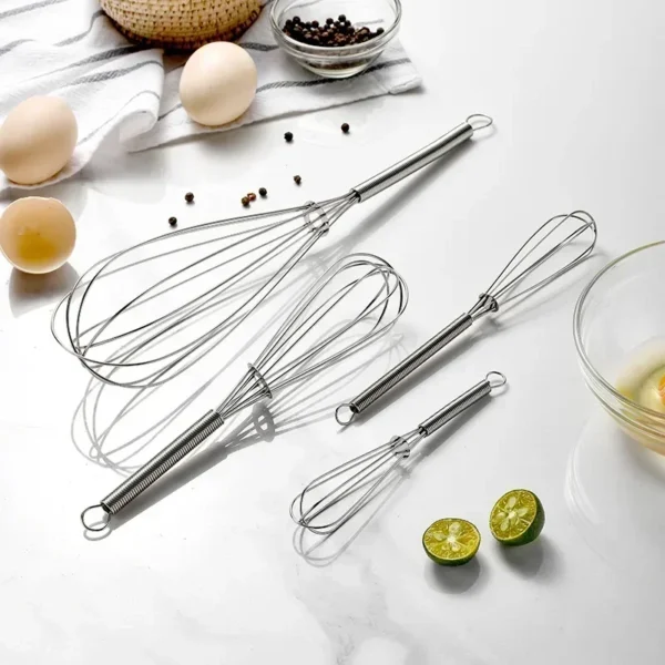 Multifunctional Mini Rotary Manual Egg Beater Mixer Kitchen Egg Whisk Bake Tool Egg Agitator Stainless Steel Eco-Friendly New - Image 4