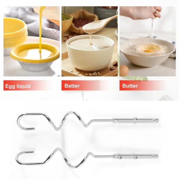 Economical Electric Hand Mixer 7-Speed Handheld Egg Whisk Kitchen Egg Sticks Dough Hooks - Image 6