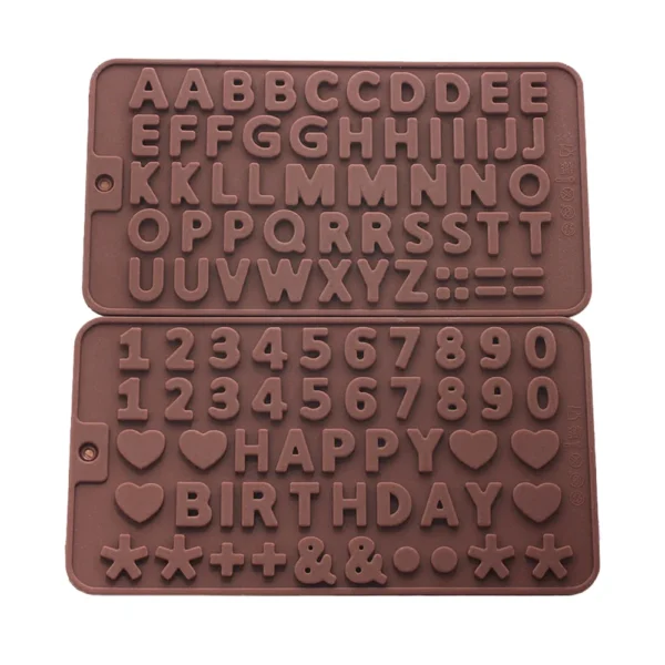 BakeCraft™ Alphabet & Number Silicone Mold – Perfect for Custom Treats - Image 2