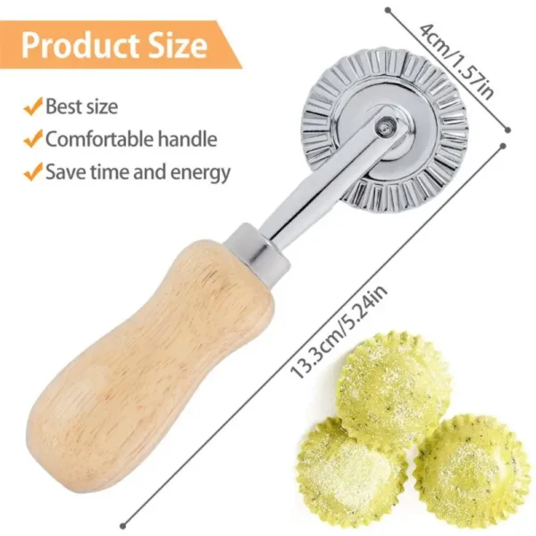 Home Ravioli Cutter Set Pasta Press Kitchen Attachment Kit Ravioli Maker Mold Tool Ravioli Stamp Set Pastry Wheel Set Cake Mold - Image 5