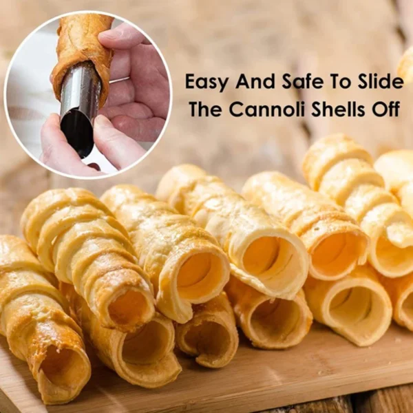 CannoliMaster™ Stainless Steel Cannoli Form Tubes – Perfect for Cream Horns & Cones - Image 4