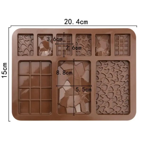 FlexiBake™ Silicone Chocolate & Jelly Mold – Multipurpose Baking Tool