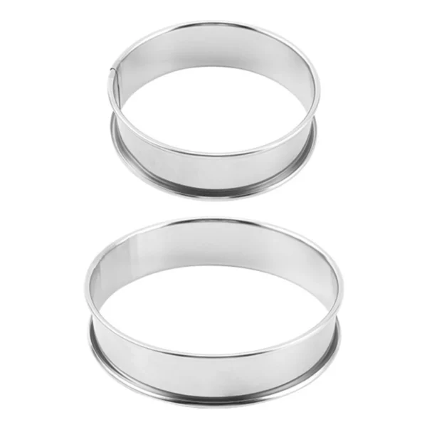 PastryPro™ Double Rolled Edges Baking Rings – Perfect for Tarts & Muffins