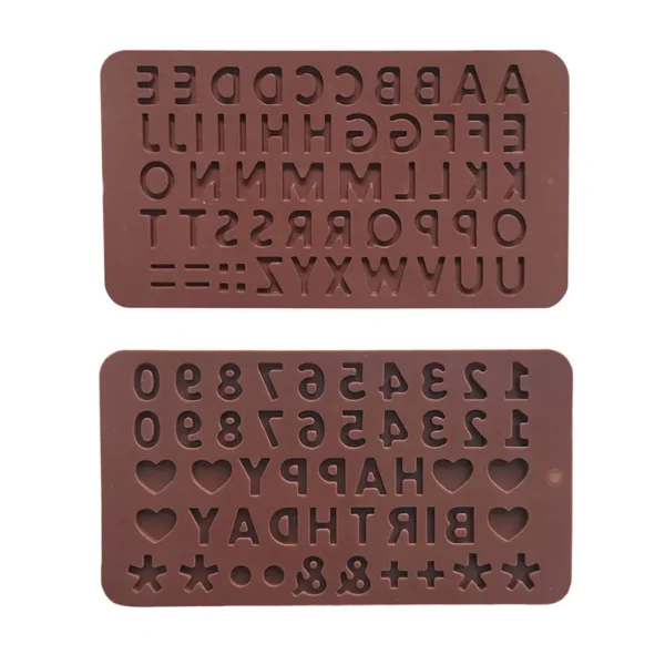 BakeCraft™ Alphabet & Number Silicone Mold – Perfect for Custom Treats - Image 3